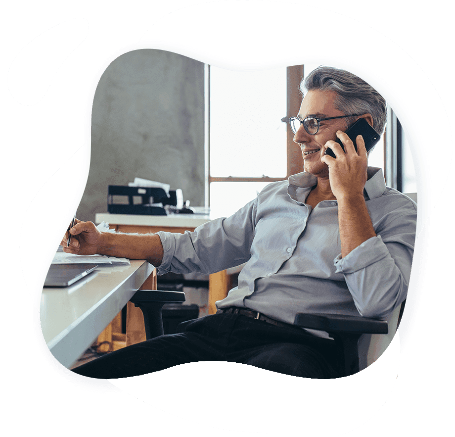 Professional on a call